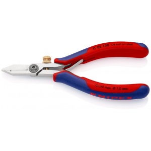 KNIPEX 11 82 130 Cleşte pentru dezizolare pentru sisteme electronice cu manşoane multicomponent 140 mm - Img 1