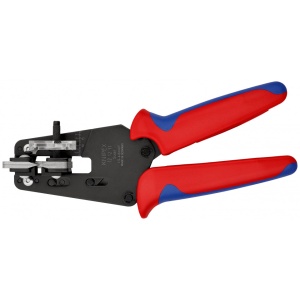 KNIPEX 12 12 11 clește de precizie dezizolator cu cuţite profilate cu manşoane multicomponent brunat 195 mm - Img 3