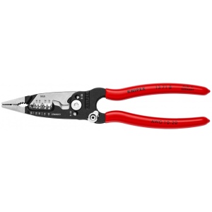 KNIPEX 13 71 8 WireStripper Clești multifuncționali pentru electricieni model american acoperite cu plastic vopsit negru 200 mm - Img 3