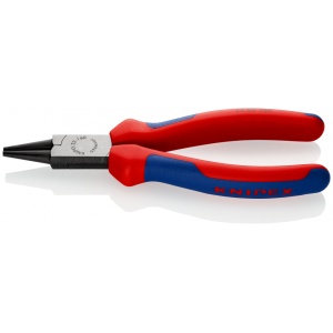 KNIPEX 22 02 160 Clește rotund cu manşoane multicomponent vopsit negru 160 mm