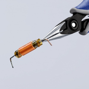KNIPEX 34 52 130 Clește de apucare de precizie pentru sisteme electronice cu manşoane multicomponent brunat 130 mm - Img 4