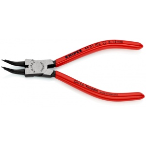 KNIPEX 44 31 J02 clește pentru inele de siguranță pentru inele interioare cu alezaje angular la 45° acoperite cu plastic vopsit negru 140 mm - Img 2