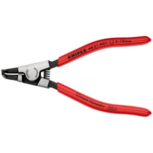 KNIPEX 46 21 A01 clește pentru inele de siguranță pentru inele exterioare pe axuri acoperite cu plastic vopsit negru 125 mm - Img 3