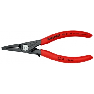 KNIPEX 48 31 J0 clește de precizie pentru inele de siguranță pentru inele interioare cu alezaje cu protecţie la supraîntindere acoperit cu material plastic aderent bonderizat în culoarea gri 140 mm - Img 3