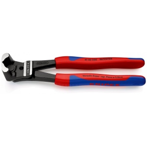 KNIPEX 61 02 200 Tăietor frontal pentru bolțuri cu transmisie mare a forței acoperite cu plastic vopsit negru 200 mm