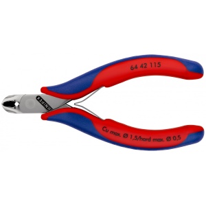 KNIPEX 64 42 115 Tăietor frontal pentru instalații electronice cu manşoane multicomponent 115 mm - Img 3