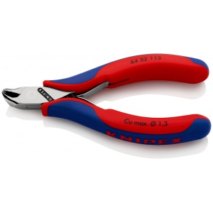 KNIPEX 64 52 115 Tăietor frontal pentru instalații electronice cu manşoane multicomponent 115 mm - Img 1