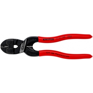 KNIPEX 71 31 160 CoBolt® S Tăietor compact pentru bolțuri cu degajare în muchia de tăiere acoperite cu plastic vopsit negru 160 mm - Img 3
