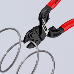 KNIPEX 71 31 160 CoBolt® S Tăietor compact pentru bolțuri cu degajare în muchia de tăiere acoperite cu plastic vopsit negru 160 mm - Img 6
