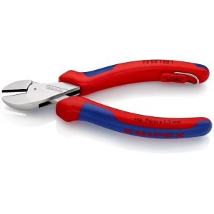 KNIPEX 73 05 160 T X-Cut® Şfic compact cu manşoane multicomponent, cu cârlig de fixare integrat pentru montarea unei siguranţe împotriva căderii cromat 160 mm - Img 2
