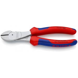 KNIPEX 74 05 180 Șfic de forță cu manşoane multicomponent cromat 180 mm