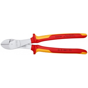 KNIPEX 74 06 250 Șfic de forță izolate, cu manere multicomponent, testate VDE cromat 250 mm - Img 3