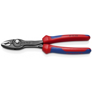 KNIPEX 82 02 200 TwinGrip Clești cu prindere frontală cu manşoane multicomponent vopsit negru 200 mm - Img 1