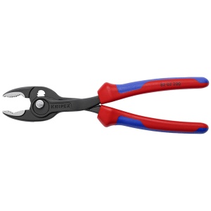 KNIPEX 82 02 200 TwinGrip Clești cu prindere frontală cu manşoane multicomponent vopsit negru 200 mm - Img 6