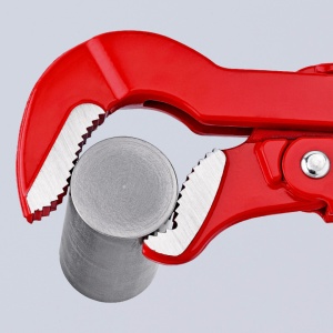 KNIPEX 83 30 005 Clește pentru țevi cu fălci încovoiate vopsit electrostatic în roșu 245 mm - Img 5