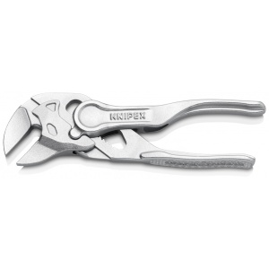 KNIPEX 86 04 100 Cheie cu clești XS Cleștele-cheie, clește și cheie într-o singură unealtă suprafață embosată, rugoasă cromat 100 mm - Img 4