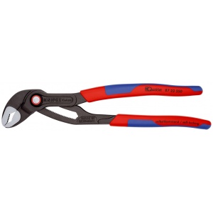 KNIPEX 87 22 250 Cobra® QuickSet Clește high tech pentru pompe de apă cu manşoane suple, multicomponent bonderizat în culoarea gri 250 mm - Img 3