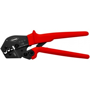 KNIPEX 97 52 18 Clește de sertizat și pentru operarea cu două mâini acoperit cu material plastic aderent brunat 250 mm - Img 1