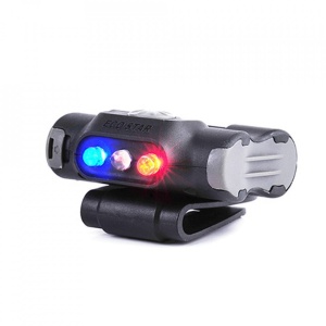 Lanterna cu clip UL12 de 17 lumeni cu 3 leduri alb, albastru rosu - Img 2