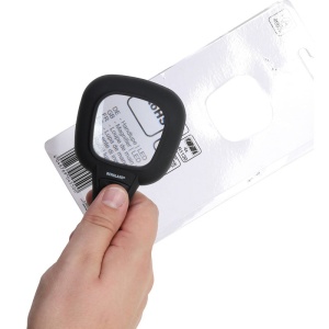 Lupa cu iluminare (inclusiv UV) si zoom 4x, 6 x LED, negru - Img 2