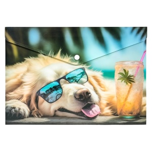 Mapă personalizată cu buton A4 PP Panta Plast