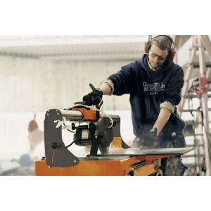 Masa taiat placi ceramice Husqvarna TS 73 R, 1.3hp, 230V (EU), 1 kW, disc 230 mm, adancime taiere 50mm, lungime taiere 730 mm, 47kg - Img 4
