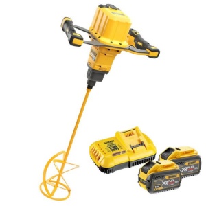 Masina de amestecat Dewalt DCD240X2, cu acumulator XR FlexVolt 54 V si incarcator, echipata cu paleta de amestecat - Img 2