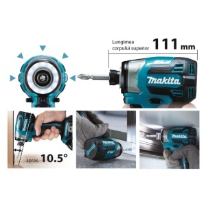 Masina de insurubat cu impact Makita LXT 18V, 180Nm, livrata fara acumulatori - Img 6
