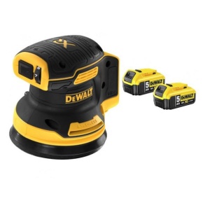 Masina de slefuit orbital Dewalt DCW210P2, cu 2 acumulatori Li-Ion 5.0 Ah/18 V, 125 mm, 8000-12000 rpm - Img 5