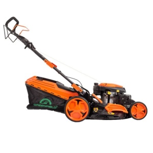 Masina de tuns gazonul cu autopropulsie Greenfield G-MTG532ARW-T8, 4. 4 cp, benzina, 173 cmᶟ, 52.5 cm , 7 trepte taiere, 60 l sac colector - Img 3