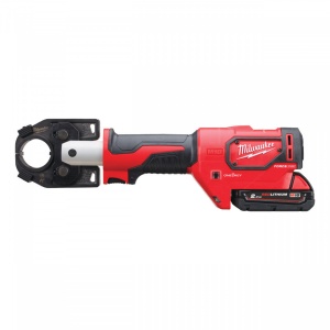 Masina hidraulica de sertizat cablu Milwaukee M18 HCCT-201C, domeniu presare 16-300 mm², livrata cu acumulatori, valiza