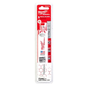 Metal: Pânze Heavy Duty TORCH™ pentru lucrări de demolare Milwaukee TORCH 150 x 10 Tpi - 5 bucati - Img 2