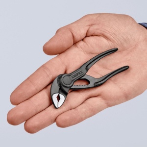 Mini cleste regrabil, KNIPEX Cobra XS, deschidere 1", 100 mm - Img 5