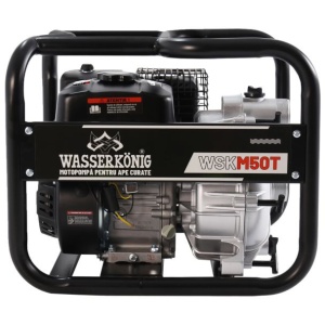 Motopompa 2" pentru apa murdara Wasserkonig WSKM50T, maxim 30 m³/ora , inaltime refulare max 30 m, motor euro V, benzina, putere 7 CP - Img 2