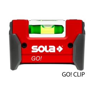 Nivela cu bula (boloboc) Sola GO! Clip, cu clips curea - Img 3