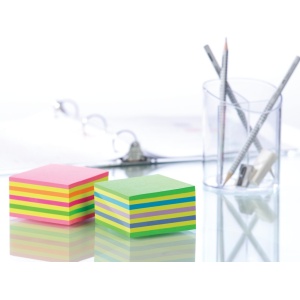 Notes adeziv 76 x 76 mm 450 file cub neon Post-it 3M - Img 4