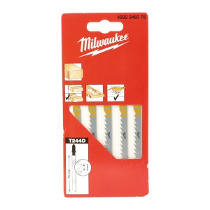 Pânze pentru tăiere curbată Milwaukee 75 x 4 mm T 244 D - 5 bucati - Img 2