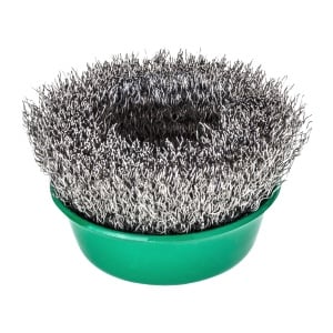 Perie ondulata tip cupa Milwaukee M14, 65mm, otel, 0.35mm - Img 3