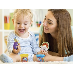 Plastilina Baby Dough Carioca 3 x 75 g/cutie - Img 4