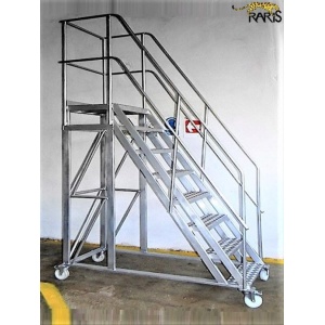 Platforma mobila RARIS, aluminiu, la 45°, Gmax = 400 kg, tip PM45 - Img 2