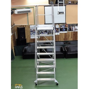 Platforma mobila RARIS, aluminiu, la 60°, baza rigidizata, roti cu frana, Gmax=200 kg, tip PN60 - Img 2