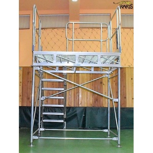 Platforma RARIS fixa, la 60°, rigidizata, cu podina extinsa, Gmax = 400 kg, tip P2F60 - Img 5