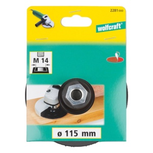 Platou de slefuit Wolfcraft 2281000, filet M 14, D 115 mm, cu scai - Img 5