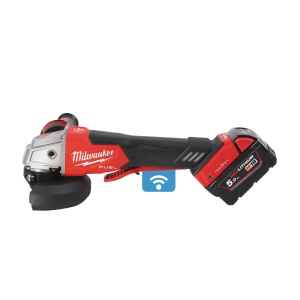 Polizor unghiular 125 mm cu frânare și comutator tip clapetă M18 FUEL™ ONE-KEY™ M18 ONEFSAG125XPDB-502X ( KIT: 2 x M18 B5 Acumulator, M12-18 FC Încarcător, Cutie HD) - Img 13