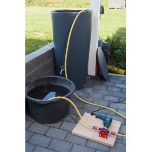 Pompa autoamorsanta Wolfcraft 2207000, cu carcasa din plastic, compatibila cu masina de gaurit, debit 3000 l/h - Img 2