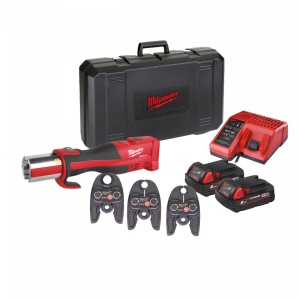 Presă compactă, cu motor fără perii M18™ FORCE LOGIC™ M18 BLHPT-202C U-SET ( KIT: 2 x M18 B2 Acumulator, M12-18 C Încarcător, Kitbox)