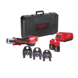 Presă hidraulică Milwaukee M12 HPT-202C U-SET, preseaza fitinguri 12-35 mm, livrata cu acumulatori, valiza, include bacuri de 16/20/25 mm - Img 11