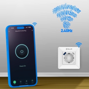 Priză de perete WiFi Tellur Smart, 3600W, 16A, PD20W, USB 18W, monitorizare consum, alb - Img 6