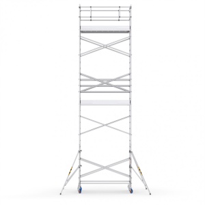 ProTUBE L10 Schela mobila profesionala din aluminiu H lucru 9,8m, podina 120 x 240 cm - Img 2