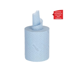 Rolă derulare centrală Kimberly-Clark WypAll, albastră, 38 x 18 cm, 430 porții/rolă, 6 role/set - Img 4